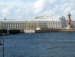 Neva river in sankt petersburg