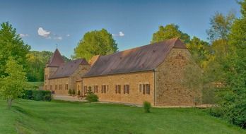 İllustration of buildings in dordogne