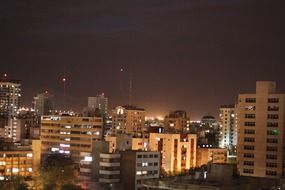 photo of urban sleeping area at night