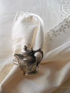 napkin holder white ornament napkin