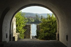 archway in the old town