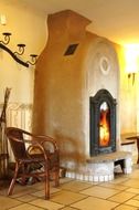 Photo of fireplace in a house