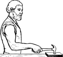 İllustration of strong worker