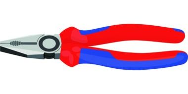 painted red-blue pliers