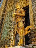 golden sculpture in thai palace