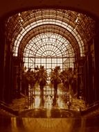 golden interior of a hotel in manhattan