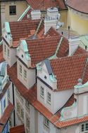 tiled roofs in prague