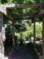 pergola rustic garden