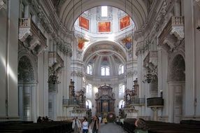 salzburg cathedral from inside