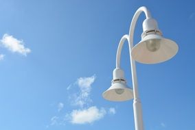 street lights sky