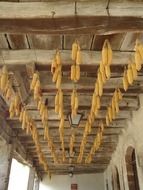 corn on a bridge in perouges village