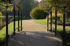 bridge in the chateau park, Germany