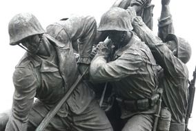 The United States Marine Corps War Memorial in Arlington County