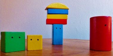Colourful building blocks