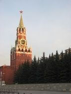 tower on red square in Moscow, Russia