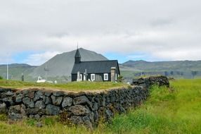 budakirkja, tiny black church, iceland