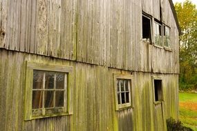Old wooden barn in the countryside