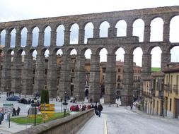 architecture of the aqueduct in Segovia