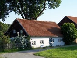 ancient village houses in Bayerbach