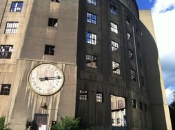 clock on a building in dresden