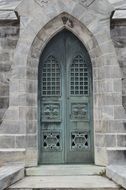 old mausoleum door