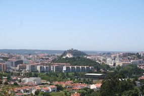 panoramic view of the portuguese city of leiria