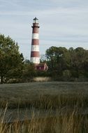 Landscape view of a lighthouse