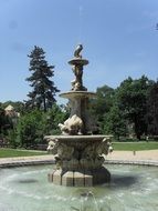 beautiful fountain in Teplice, Czech Republic