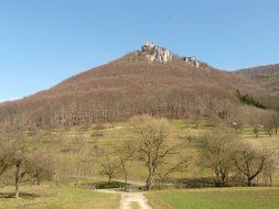 Reussenstein Castle on a hill