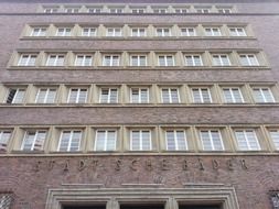 red brick building facade