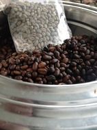brown roasted coffee