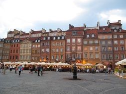 market square in Warsaw, Poland
