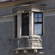 window in a stone house