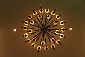 designer round chandelier