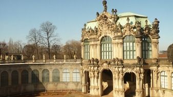 kennel building at winter, germany, dresden