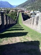 green track at a fortress in switzerland