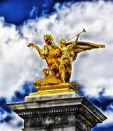 paris sculpture in a surreal landscape