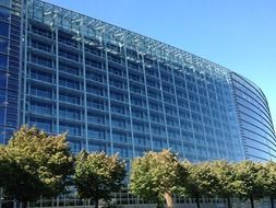 European parliament building in Strasbourg