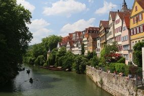 Picturesque promenade, germany, TÃ¼bingen