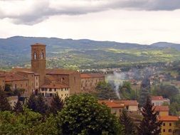 Tuscany village in the Italy