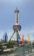 tv tower at cityscape, china, shanghai