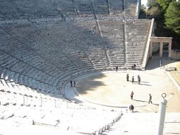 ancient amphitheater, greece, epidaurus