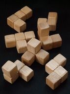 cube wood wooden toys puzzle share