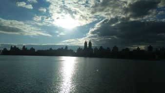 Landscape of kennedy lake in New York