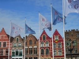 flags bruges city
