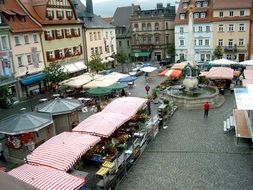 Landscape of marketplace in kulmbach