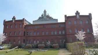 red brick barracks in Potsdam