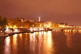 lights of night Paris