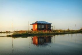 lake house in Myanmar