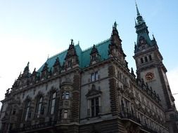 city hall building in Hamburg, Germany